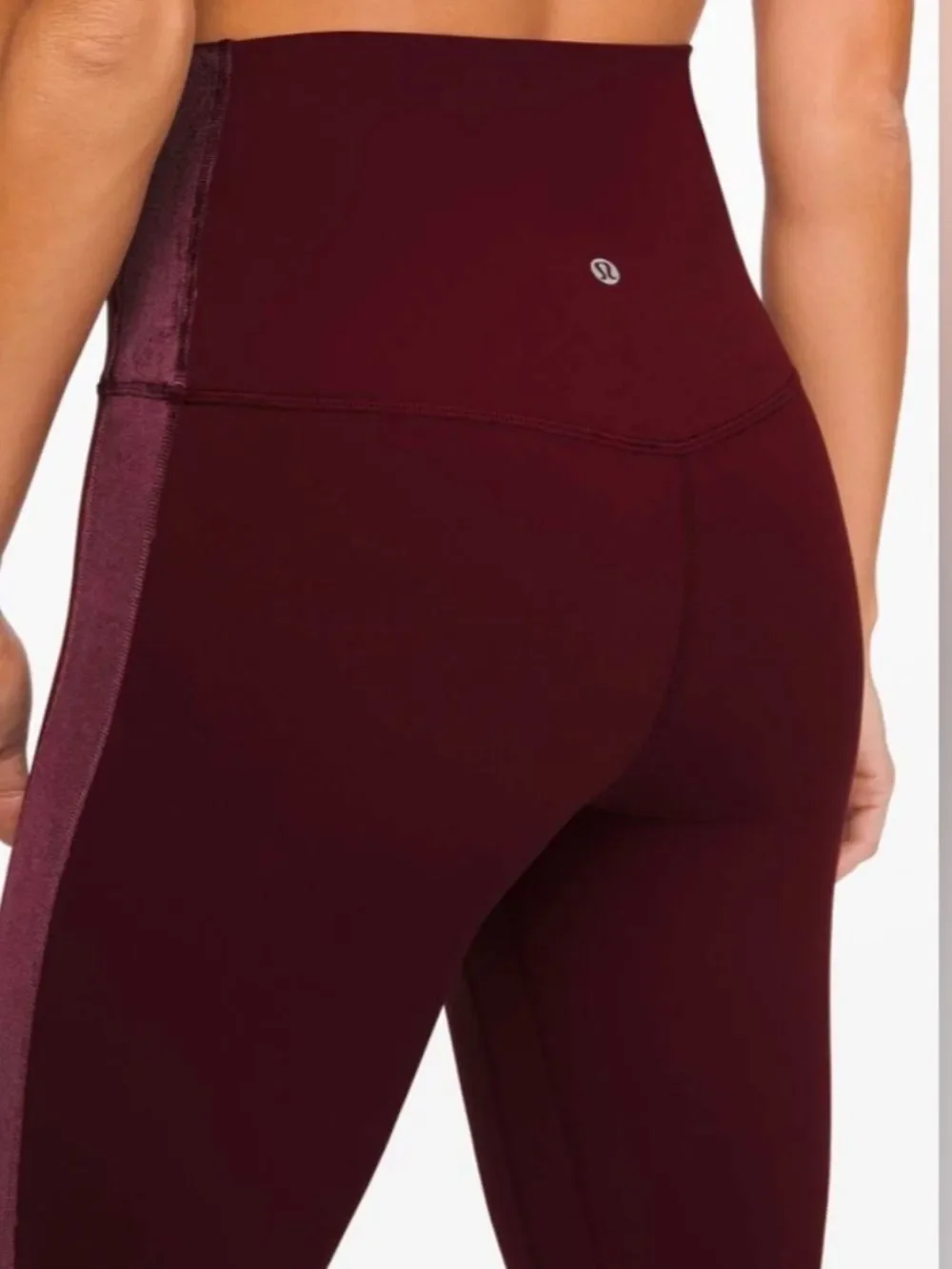 Lululemon Align Super High Rise Pant Legging Velvet Garnet Red Womens 8